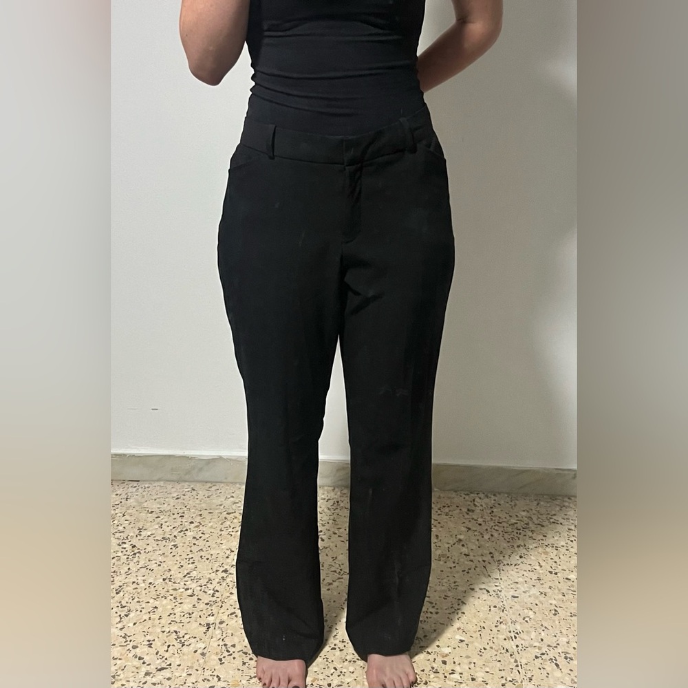 Black Work Pants Modern Fit | Size: 12S | Brand: Worthington (too big on model)